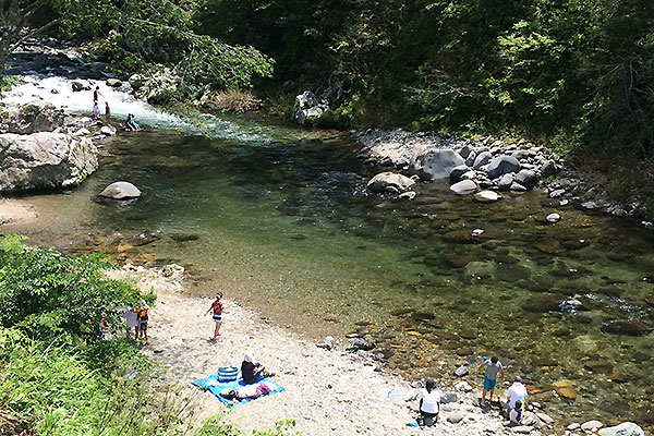 荘川川遊び